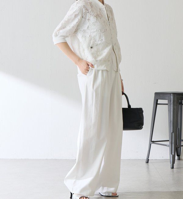  「ローン&times;レースキルトブルゾン」|ベスト・ジレ|