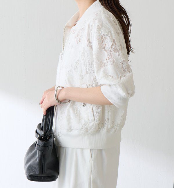  「ローン&times;レースキルトブルゾン」|ベスト・ジレ|