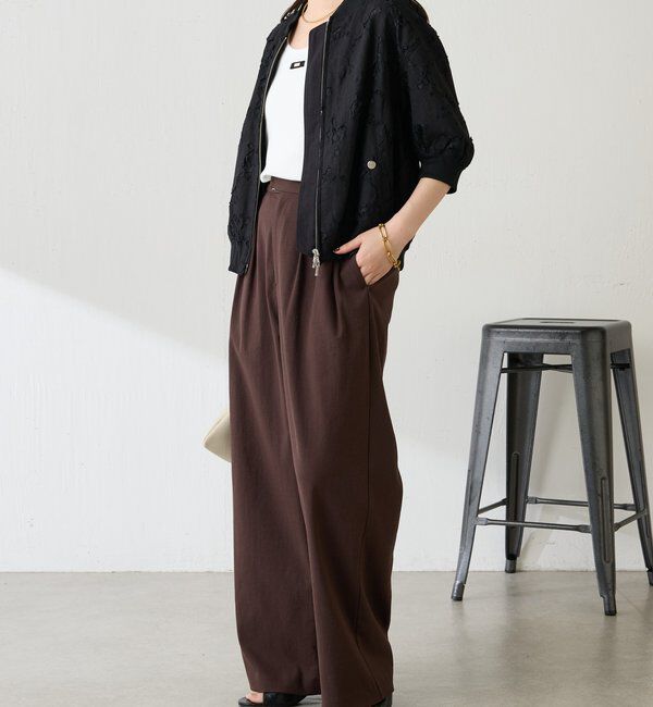  「ローン&times;レースキルトブルゾン」|ベスト・ジレ|