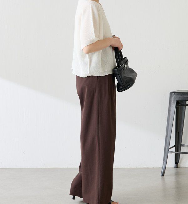  「【二の腕カバー】シャーリーカーンハーフスリーブニット」|ニット・セーター|