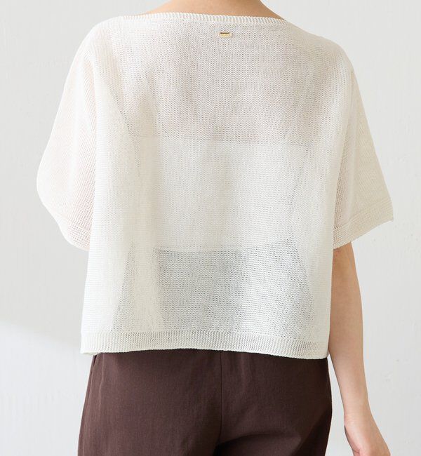  「【二の腕カバー】シャーリーカーンハーフスリーブニット」|ニット・セーター|