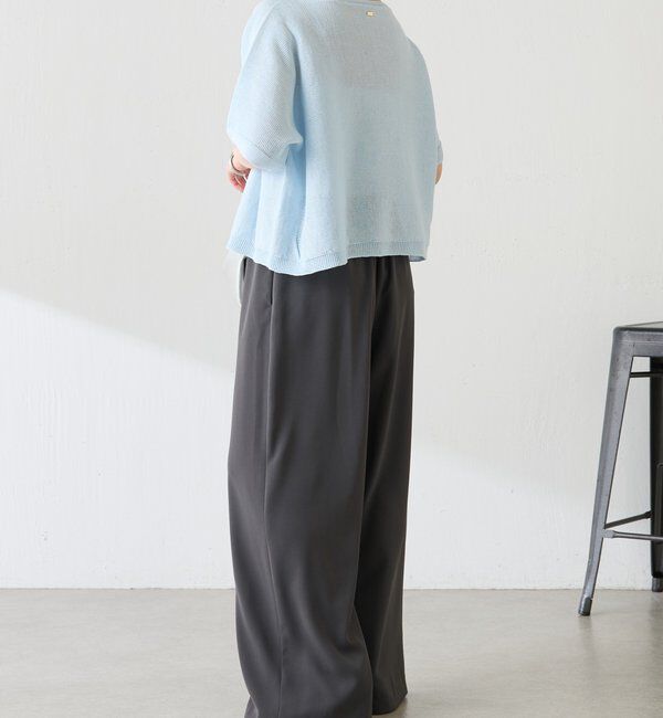  「【二の腕カバー】シャーリーカーンハーフスリーブニット」|ニット・セーター|