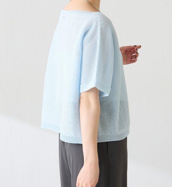  「【二の腕カバー】シャーリーカーンハーフスリーブニット」|ニット・セーター|