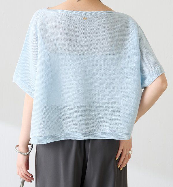  「【二の腕カバー】シャーリーカーンハーフスリーブニット」|ニット・セーター|