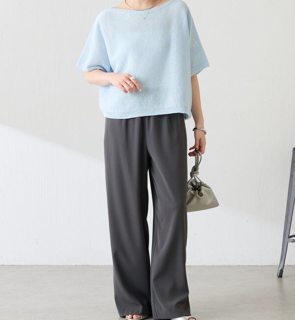  「【二の腕カバー】シャーリーカーンハーフスリーブニット」|ニット・セーター|