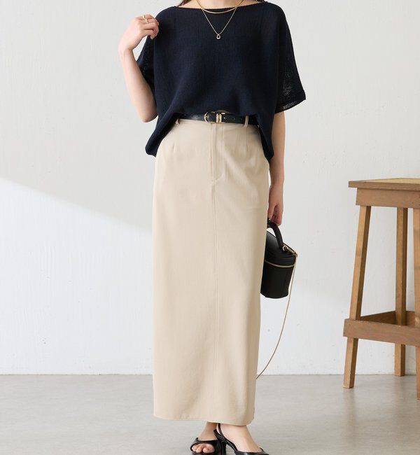  「【二の腕カバー】シャーリーカーンハーフスリーブニット」|ニット・セーター|