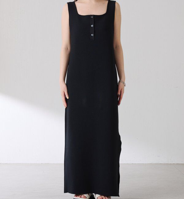  「【前後２通り/２サイズ展開】ミラノリブニットワンピース」|ワンピース|