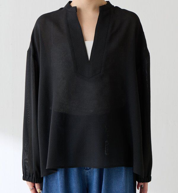  「【夏にも着れる長袖】ヴィンテージメッシュブラウス」|シャツ・ブラウス|