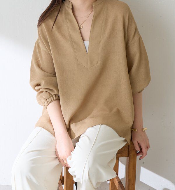  「【夏にも着れる長袖】ヴィンテージメッシュブラウス」|シャツ・ブラウス|