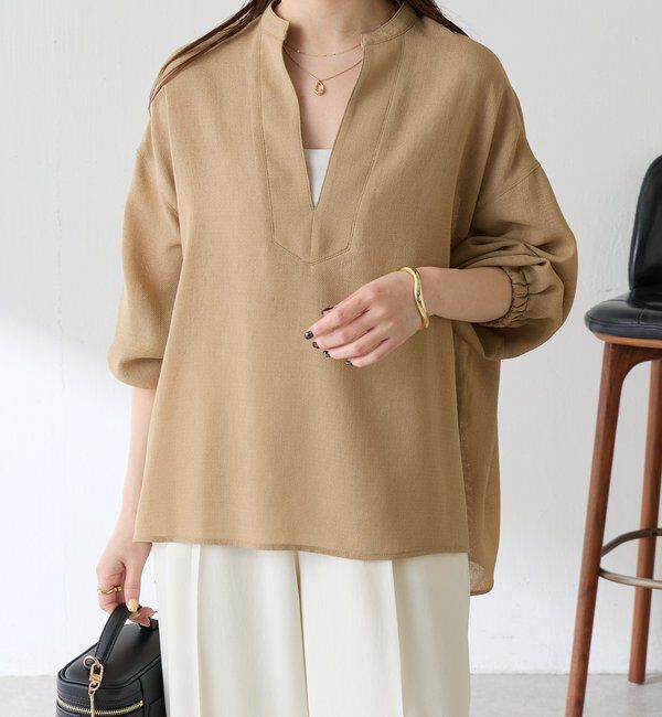  「【夏にも着れる長袖】ヴィンテージメッシュブラウス」|シャツ・ブラウス|