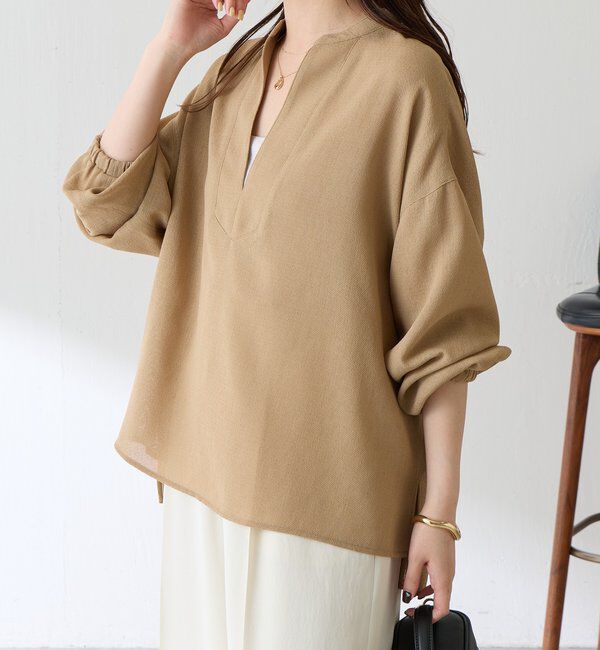  「【夏にも着れる長袖】ヴィンテージメッシュブラウス」|シャツ・ブラウス|