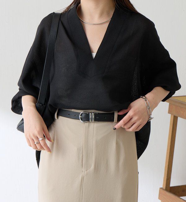  「【夏にも着れる長袖】ヴィンテージメッシュブラウス」|シャツ・ブラウス|