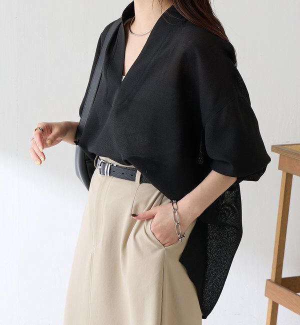  「【夏にも着れる長袖】ヴィンテージメッシュブラウス」|シャツ・ブラウス|