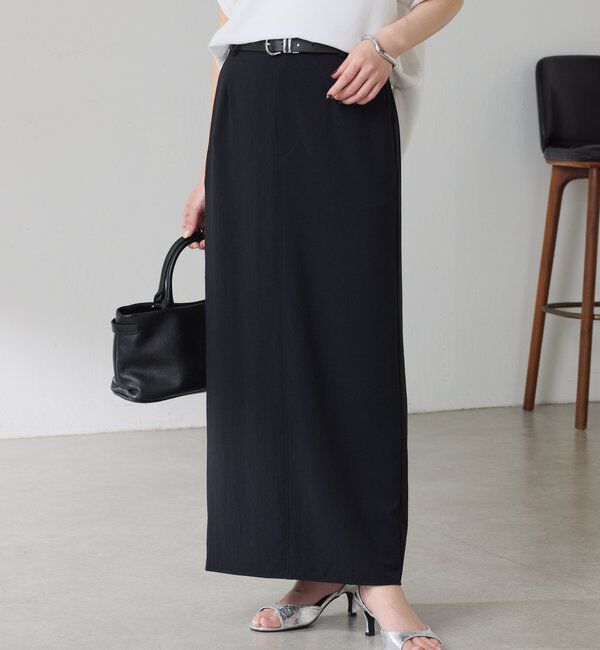  「【高機能/２サイズ展開】ジャージタイトスカート/セットアップ可」|スカート|