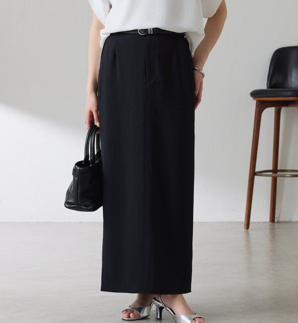  「【高機能/２サイズ展開】ジャージタイトスカート/セットアップ可」|スカート|