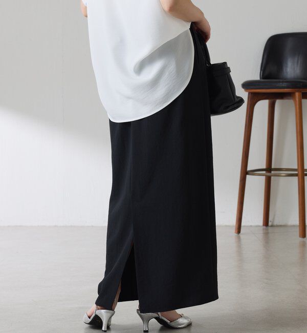  「【高機能/２サイズ展開】ジャージタイトスカート/セットアップ可」|スカート|