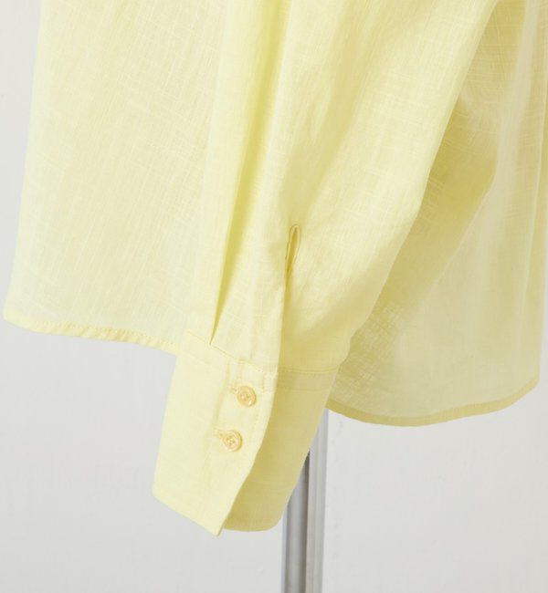  「【涼しく着れる】麻混バックツイストシャツ」|シャツ・ブラウス|