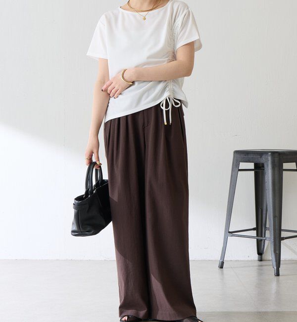  「【オンライン限定アイテム】ドロストＴブラウス」|Tシャツ・カットソー|