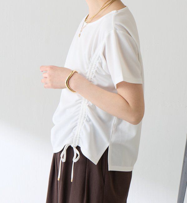  「【オンライン限定アイテム】ドロストＴブラウス」|Tシャツ・カットソー|