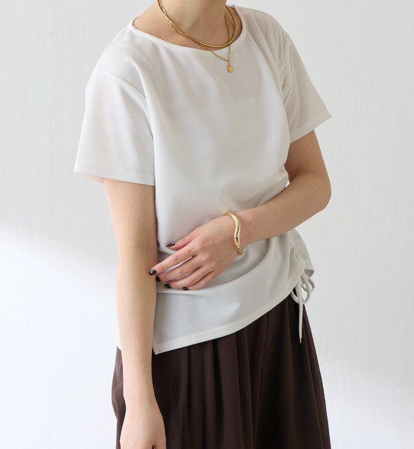  「【オンライン限定アイテム】ドロストＴブラウス」|Tシャツ・カットソー|