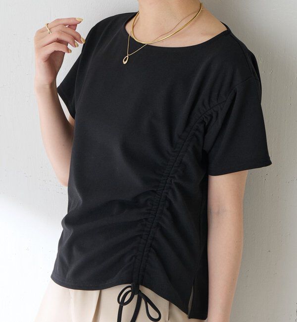  「【オンライン限定アイテム】ドロストＴブラウス」|Tシャツ・カットソー|