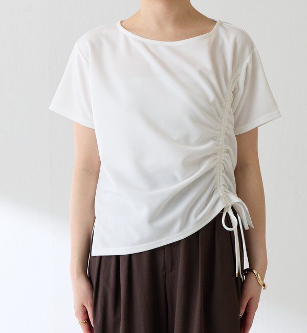  「【オンライン限定アイテム】ドロストＴブラウス」|Tシャツ・カットソー|