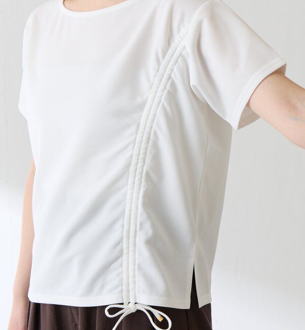  「【オンライン限定アイテム】ドロストＴブラウス」|Tシャツ・カットソー|