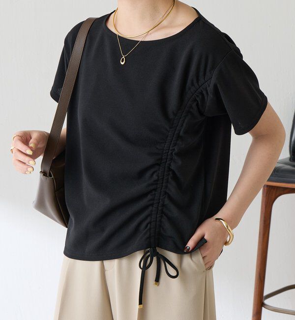  「【オンライン限定アイテム】ドロストＴブラウス」|Tシャツ・カットソー|