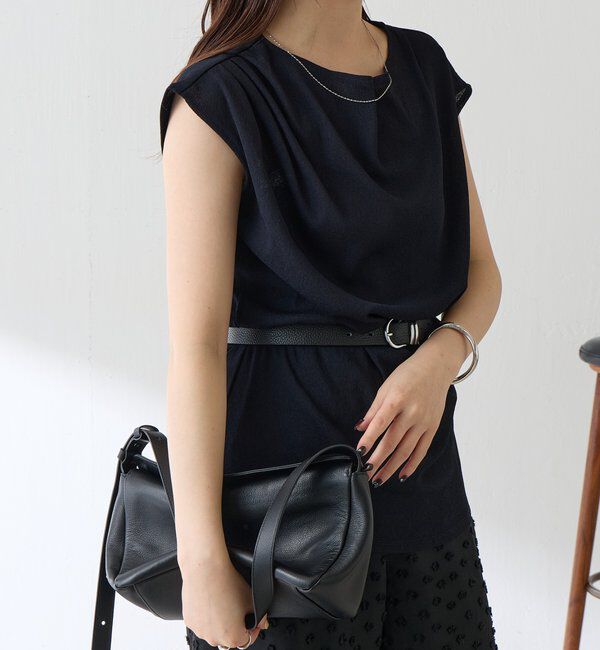  「【上品見えカットソー/シアー】アシメタックフレンチカットソー」|Tシャツ・カットソー|