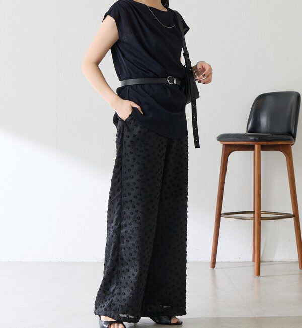  「【上品見えカットソー/シアー】アシメタックフレンチカットソー」|Tシャツ・カットソー|