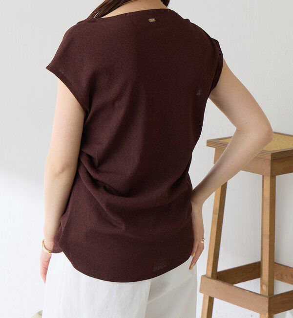  「【上品見えカットソー/シアー】アシメタックフレンチカットソー」|Tシャツ・カットソー|