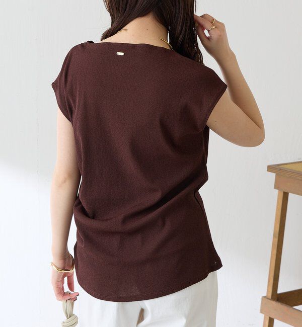  「【上品見えカットソー/シアー】アシメタックフレンチカットソー」|Tシャツ・カットソー|