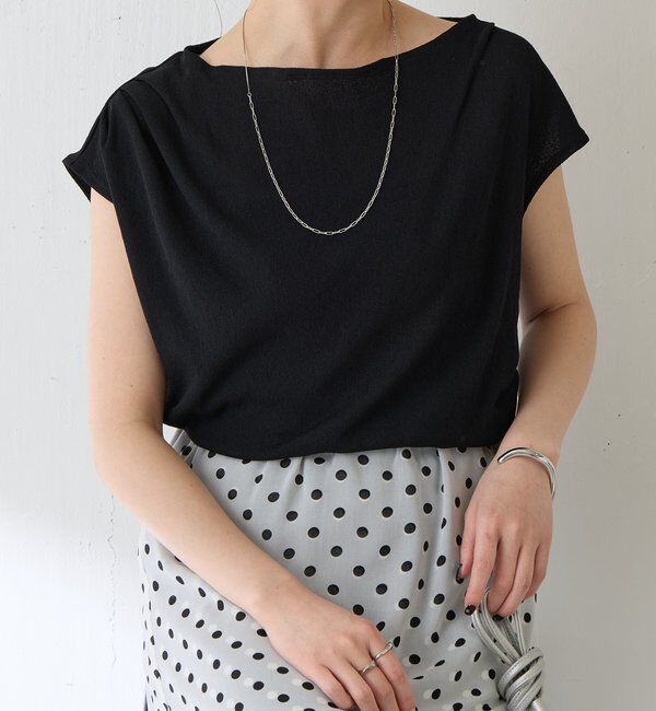  「【上品見えカットソー/シアー】アシメタックフレンチカットソー」|Tシャツ・カットソー|