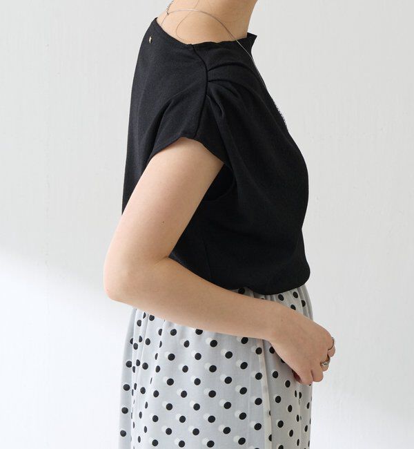  「【上品見えカットソー/シアー】アシメタックフレンチカットソー」|Tシャツ・カットソー|