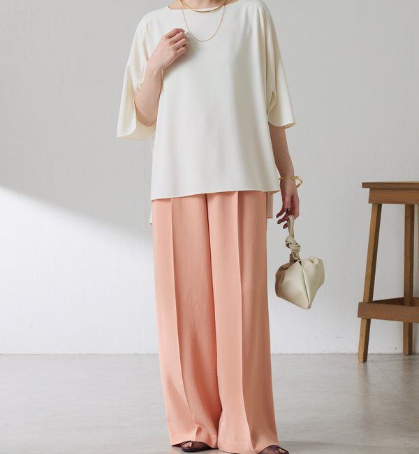  「【人気シリーズ/高機能】ジャージスクエアブラウス/セットアップ」|シャツ・ブラウス|