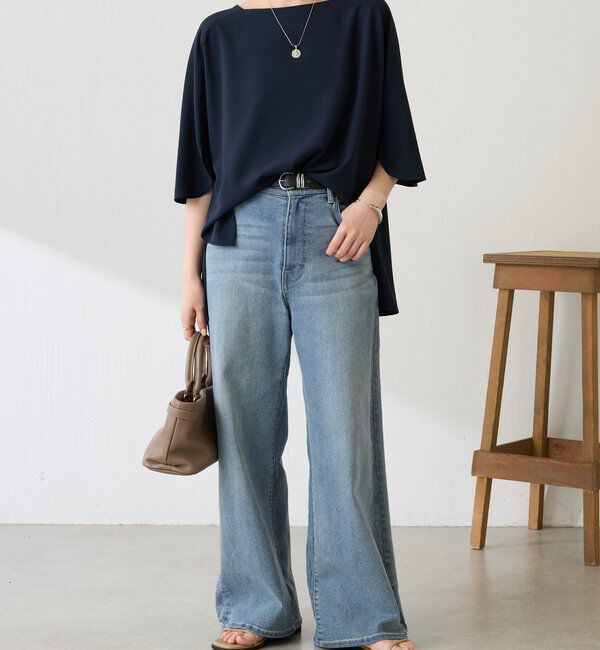  「【人気シリーズ/高機能】ジャージスクエアブラウス/セットアップ」|シャツ・ブラウス|