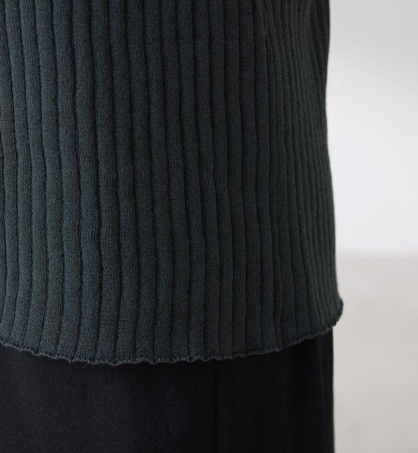  「【接触冷感】ドライコットンワイドリブカーディガン」|ニット・セーター|