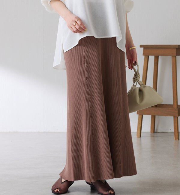  「【接触冷感】ドライコットンマーメイドスカート」|スカート|