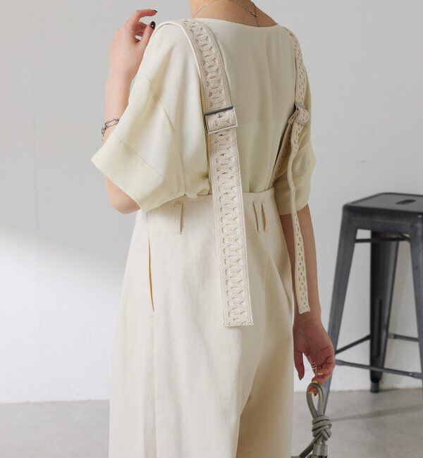  「【袖をアレンジできる】袖アレンジジョーゼットロゴTシャツ」|Tシャツ・カットソー|