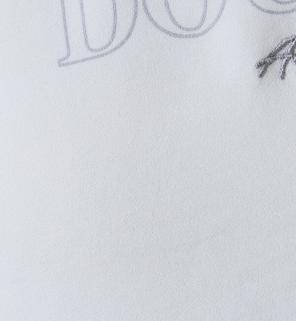  「【袖をアレンジできる】袖アレンジジョーゼットロゴTシャツ」|Tシャツ・カットソー|