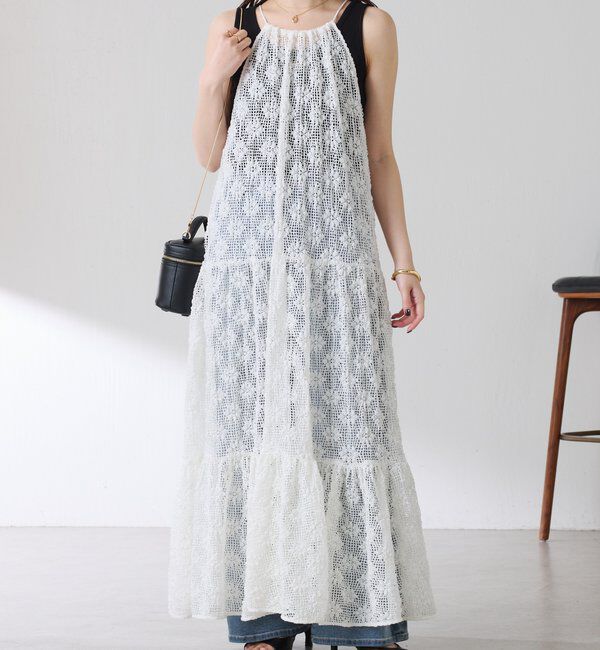  「【レイヤードアイテム】ティアードキャミワンピース」|ワンピース|