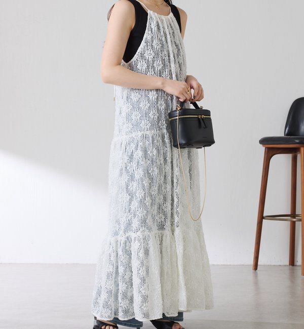  「【レイヤードアイテム】ティアードキャミワンピース」|ワンピース|