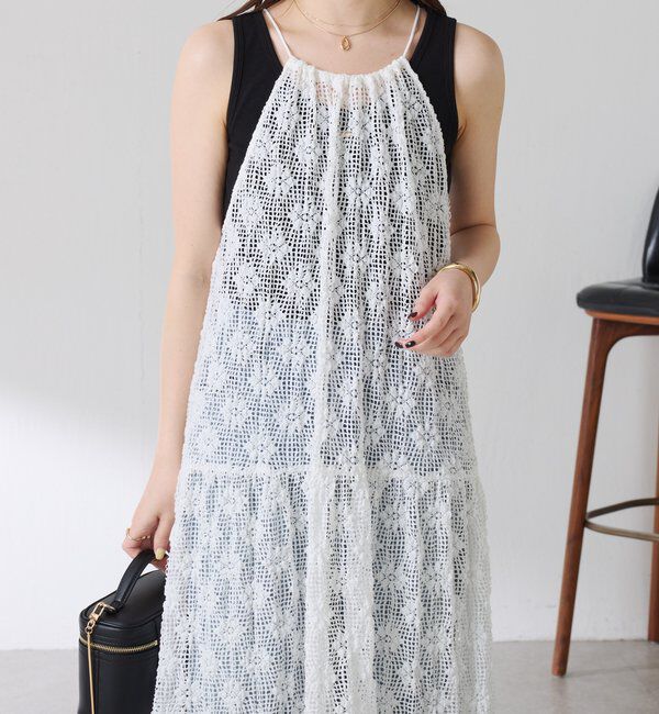  「【レイヤードアイテム】ティアードキャミワンピース」|ワンピース|