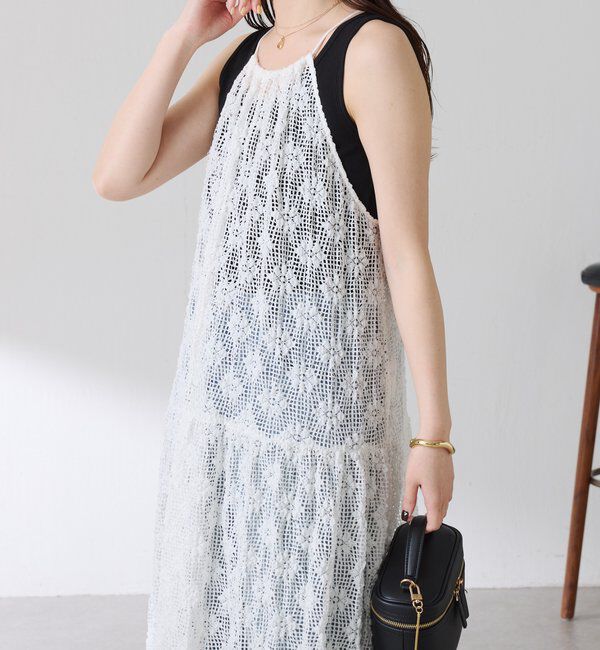  「【レイヤードアイテム】ティアードキャミワンピース」|ワンピース|