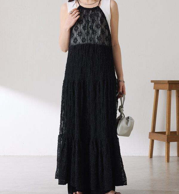  「【レイヤードアイテム】ティアードキャミワンピース」|ワンピース|