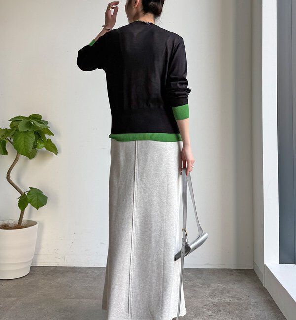  「【WEB限定】レイヤード風カーディガン」|カーディガン|