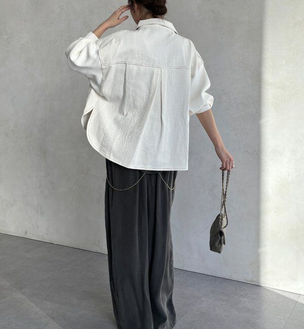  「【WEB限定】袖ニットデニムジャケット」|ブルゾン・スタジャン|