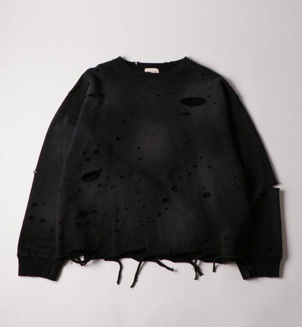  「【FromVintage】ダメージスウェット」|Tシャツ・カットソー|ブラック