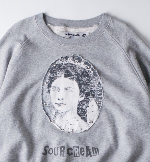  「【Sourcream】リメイクスタッズスウェット」|Tシャツ・カットソー|
