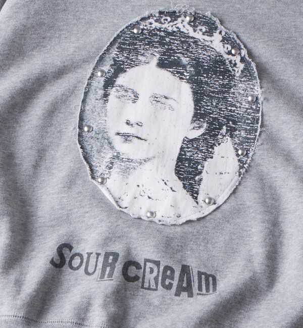  「【Sourcream】リメイクスタッズスウェット」|Tシャツ・カットソー|